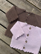 Baby cardigan #1 - Hækleopskrift